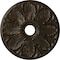 Ekena Millwork Milan Ceiling Medallion (Canopies up to 4 5/8"), 24 1/2"OD x 3 1/2"ID x 1"P, Stone Hearth Crackle CM24MISHC - alternate 1